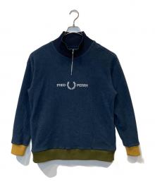 FRED PERRY（フレッドペリー）の古着「ハーフジップスウェット F1791」｜ネイビー