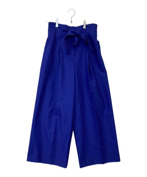 LANVIN（ランバン）LANVIN (ランバン) センタープレスワイドパンツ 2015403 ブルー サイズ:40の古着・服飾アイテム
