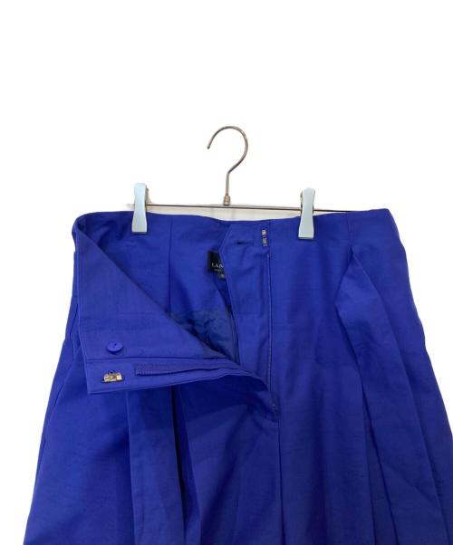 LANVIN（ランバン）LANVIN (ランバン) センタープレスワイドパンツ 2015403 ブルー サイズ:40の古着・服飾アイテム