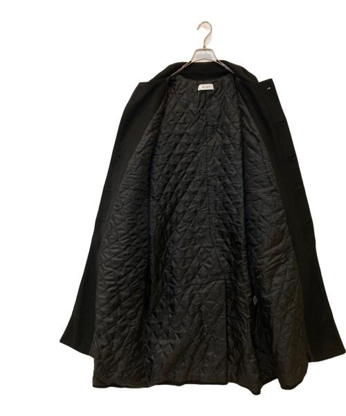 MUCENT（ムセント）MUCENT (ムセント) ステンカラーロングコート ブラック サイズ:FREEの古着・服飾アイテム