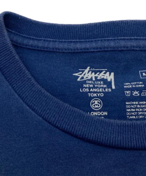 stussy（ステューシー）stussy (ステューシー) 半袖カットソー ブルー サイズ:Mの古着・服飾アイテム