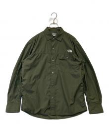 THE NORTH FACE（ザ ノース フェイス）の古着「L/S Nuptse Shirt ロングスリーブヌプシシャツ NR11961」｜カーキ