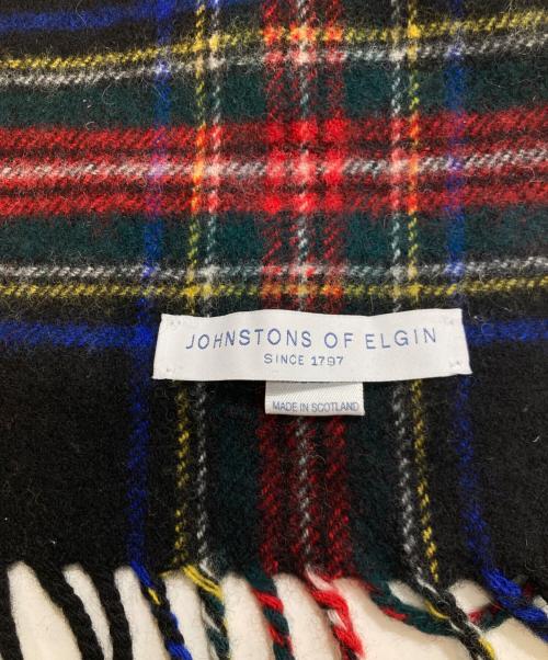 JOHNSTONS OF ELGIN（ジョンストンズオブエルガン）JOHNSTONS OF ELGIN (ジョンストンズオブエルガン) ウールチェックマフラーの古着・服飾アイテム
