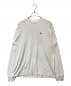 A BATHING APEア ベイシング エイプ）の古着「オーバーサイズロングカットソー」｜ホワイト