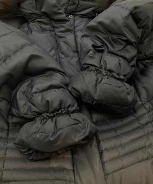 23区（ニジュウサンク）23区 (ニジュウサンク) ファー付ダウンコート ネイビー サイズ:40の古着・服飾アイテム