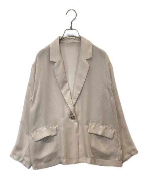 Snidel（スナイデル）Snidel (スナイデル) シアージャケット　SWFJ242085 ベージュの古着・服飾アイテム