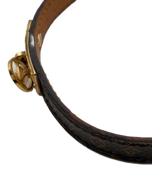 LOUIS VUITTON（ルイ ヴィトン）LOUIS VUITTON (ルイ ヴィトン) モノグラム ブラスレ ロゴマニア ブレスレット　	M4150 ブラウン サイズ:17（実寸参照）の古着・服飾アイテム