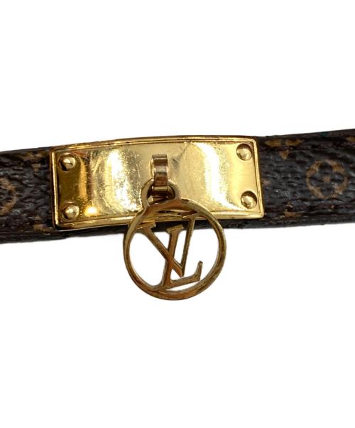 LOUIS VUITTON（ルイ ヴィトン）LOUIS VUITTON (ルイ ヴィトン) モノグラム ブラスレ ロゴマニア ブレスレット　	M4150 ブラウン サイズ:17（実寸参照）の古着・服飾アイテム