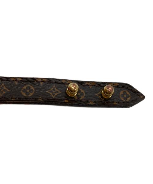 LOUIS VUITTON（ルイ ヴィトン）LOUIS VUITTON (ルイ ヴィトン) モノグラム ブラスレ ロゴマニア ブレスレット　	M4150 ブラウン サイズ:17（実寸参照）の古着・服飾アイテム
