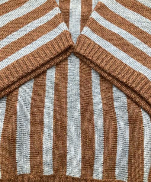 MARNI（マルニ）MARNI (マルニ) ストライプニット ブラウン サイズ:40の古着・服飾アイテム
