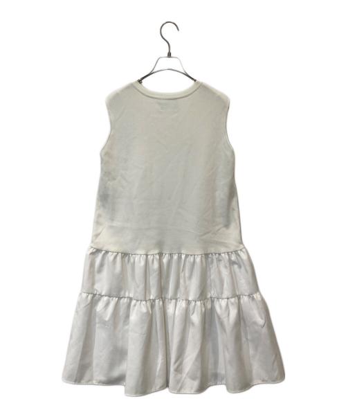 CHESTY（チェスティ）CHESTY (チェスティ) THE HANY (ザハニー) ノースリーブ切替ワンピース ホワイトの古着・服飾アイテム