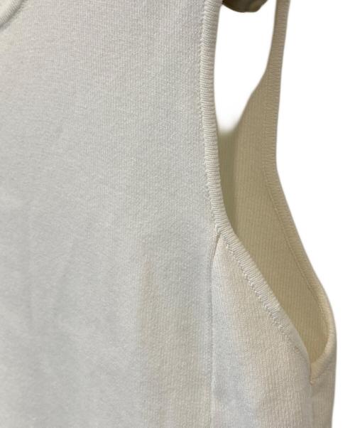 CHESTY（チェスティ）CHESTY (チェスティ) THE HANY (ザハニー) ノースリーブ切替ワンピース ホワイトの古着・服飾アイテム