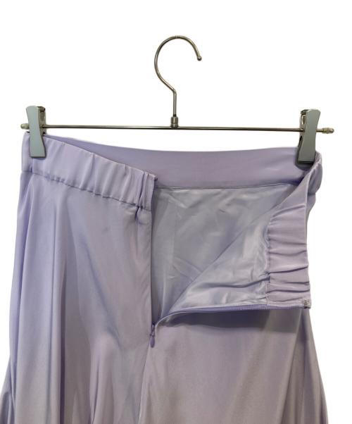 ESTNATION（エストネーション）ESTNATION (エストネーション) シルクフレアスカート パープル サイズ:38の古着・服飾アイテム