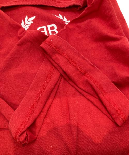 BALENCIAGA（バレンシアガ）BALENCIAGA (バレンシアガ) BBロゴ プリントTシャツ 544271 レッド サイズ:Sの古着・服飾アイテム