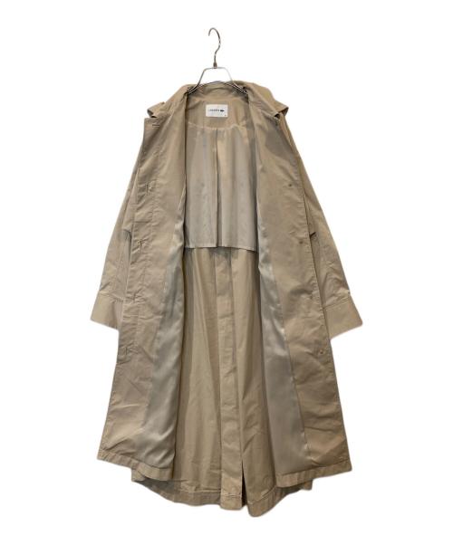 LACOSTE（ラコステ）LACOSTE (ラコステ) リラックスフィットステンカラーコート ベージュ サイズ:36の古着・服飾アイテム
