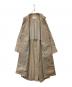 中古・古着 LACOSTE (ラコステ) リラックスフィットステンカラーコート ベージュ サイズ:36：7000円