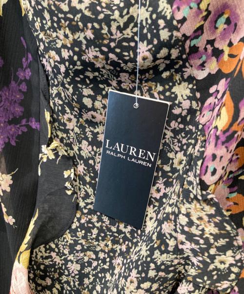 LAUREN RALPH LAUREN（ローレンラルフローレン）LAUREN RALPH LAUREN (ローレンラルフローレン) ミックスドフローラル ラッフルトリム ジョーゼット スカート　200919650001 マルチカラー サイズ:00 未使用品の古着・服飾アイテム