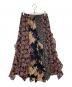 LAUREN RALPH LAUREN（ローレンラルフローレン）の古着「ミックスドフローラル ラッフルトリム ジョーゼット スカート　200919650001」｜マルチカラー
