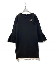 JUSGLITTY（ジャスグリッティー）の古着「長袖ワンピース 44164480」｜ブラック