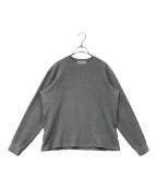 NICENESSナイスネス）の古着「ELVIN ワッフルカットソー NN-J01F19」｜グレー
