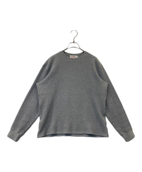 NICENESS（ナイスネス）NICENESS (ナイスネス) ELVIN ワッフルカットソー NN-J01F19 グレー サイズ:Mの古着・服飾アイテム