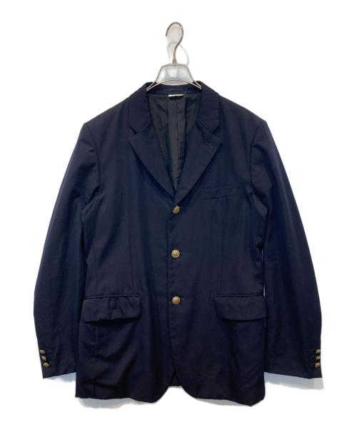 COMME des GARCONS HOMME PLUS（コムデギャルソンオムプリュス）COMME des GARCONS HOMME PLUS (コムデギャルソンオムプリュス) 紺ブレ 金ボタンジャケット　PO-J083 ネイビー サイズ:Mの古着・服飾アイテム