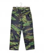 stussyステューシー）の古着「TIGRIS CANVAS BIG OL JEANS タイグリス キャンバス ビッグオル ジーンズ 116583」｜カーキ