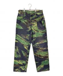 stussy（ステューシー）の古着「TIGRIS CANVAS BIG OL JEANS タイグリス キャンバス ビッグオル ジーンズ 116583」｜カーキ