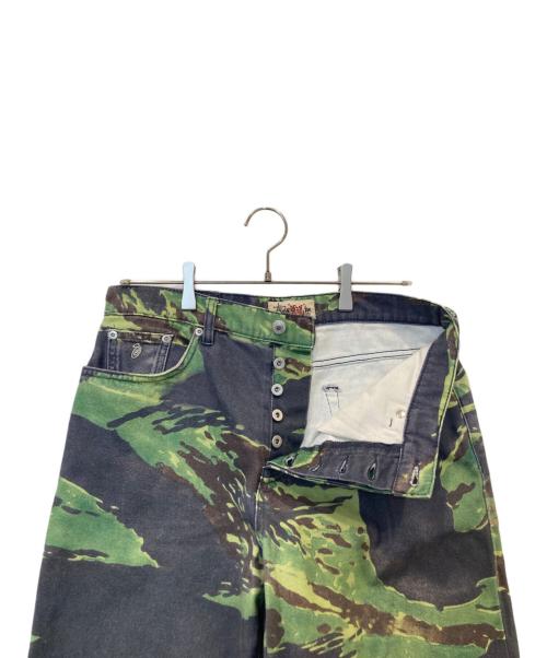stussy（ステューシー）stussy (ステューシー) TIGRIS CANVAS BIG OL JEANS タイグリス キャンバス ビッグオル ジーンズ 116583 カーキ サイズ:30の古着・服飾アイテム