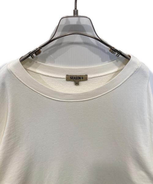 YEEZY SEASON4（イージーシーズン4）YEEZY SEASON4 (イージーシーズン4) Double Sleeve Crew Sweat（ダブルスリーブクルースウェット） アイボリー サイズ:Mの古着・服飾アイテム