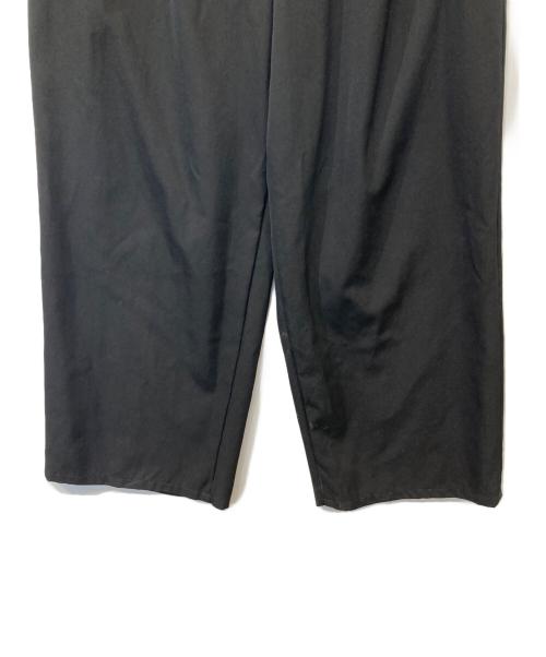 Graphpaper（グラフペーパー）Graphpaper (グラフペーパー) Scale Off Wool Wide Chef Pants　GM243-40173B ブラック サイズ:1の古着・服飾アイテム