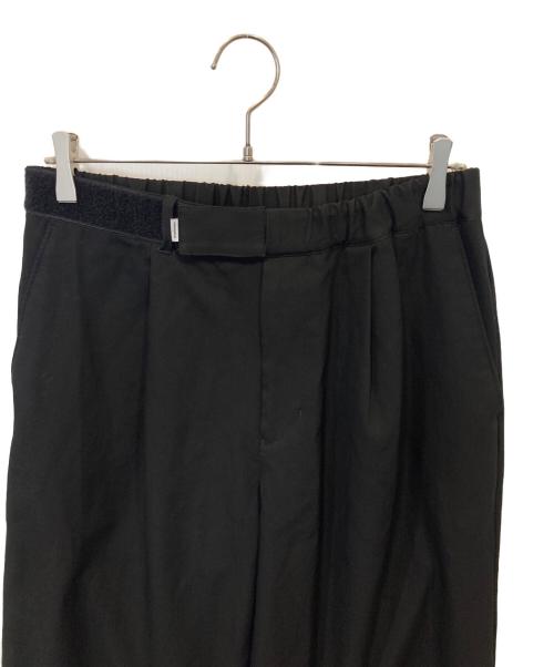 Graphpaper（グラフペーパー）Graphpaper (グラフペーパー) Scale Off Wool Wide Chef Pants（）スケールオフ ウール ワイド シェフパンツ　GM243-40173B ブラック サイズ:1の古着・服飾アイテム