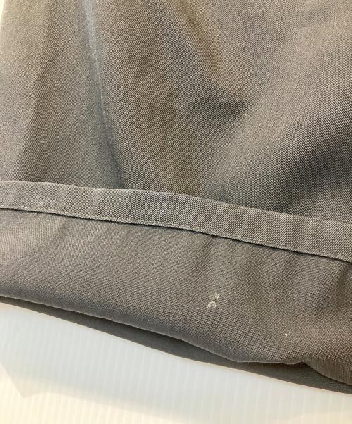 Graphpaper（グラフペーパー）Graphpaper (グラフペーパー) Scale Off Wool Wide Chef Pants　GM243-40173B ブラック サイズ:1の古着・服飾アイテム