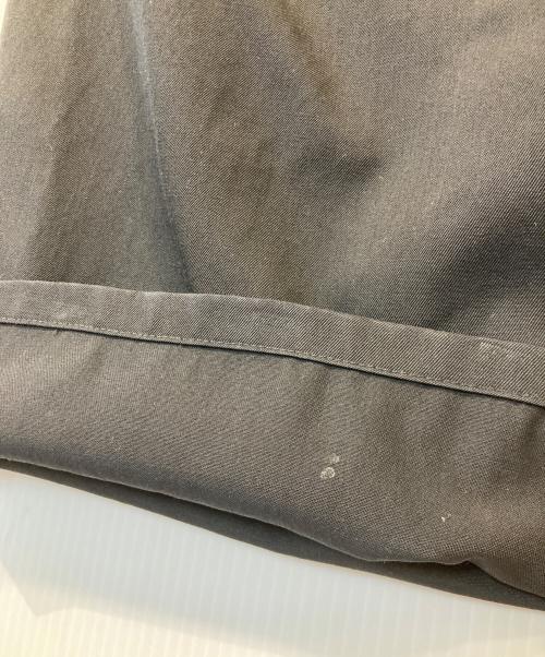 Graphpaper（グラフペーパー）Graphpaper (グラフペーパー) Scale Off Wool Wide Chef Pants（）スケールオフ ウール ワイド シェフパンツ　GM243-40173B ブラック サイズ:1の古着・服飾アイテム