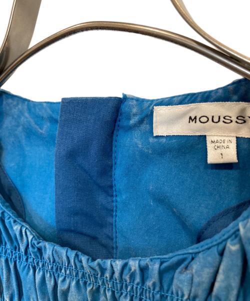 moussy（マウジー）moussy (マウジー) SHIRRING GATHER（ シャーリングギャザー） ドレス　010GA230-6780 ブルー サイズ:1の古着・服飾アイテム