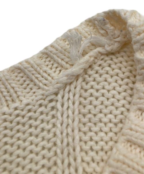 POLO RALPH LAUREN（ポロ・ラルフローレン）POLO RALPH LAUREN (ポロ・ラルフローレン) ケーブルニット ホワイト サイズ:XSの古着・服飾アイテム