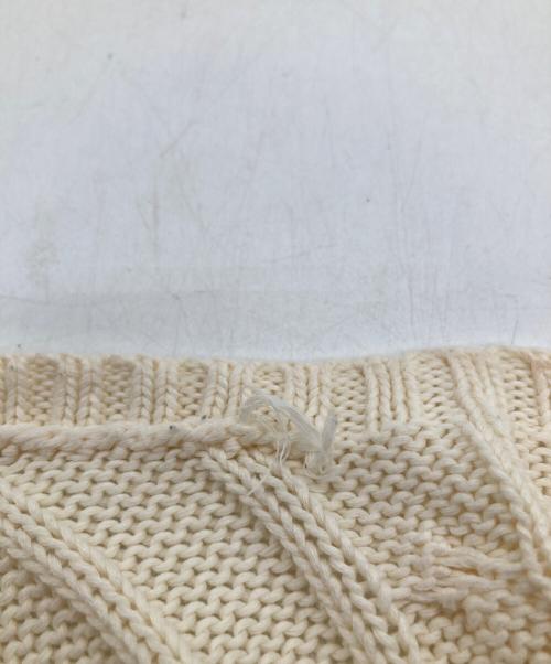 POLO RALPH LAUREN（ポロ・ラルフローレン）POLO RALPH LAUREN (ポロ・ラルフローレン) ケーブルニット ホワイト サイズ:XSの古着・服飾アイテム