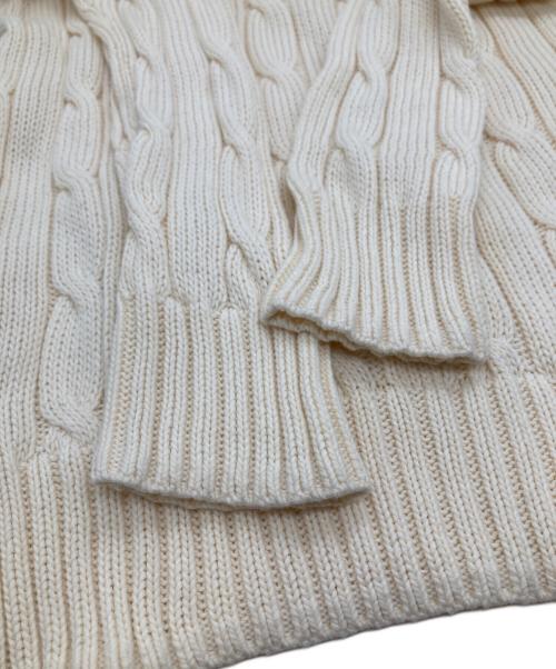 POLO RALPH LAUREN（ポロ・ラルフローレン）POLO RALPH LAUREN (ポロ・ラルフローレン) ケーブルニット ホワイト サイズ:XSの古着・服飾アイテム
