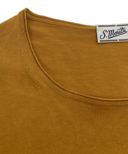 s.moritz（s.moritz）S.MORITZ (s.moritz) 薄手ニット A23111 イエロー サイズ:44の古着・服飾アイテム