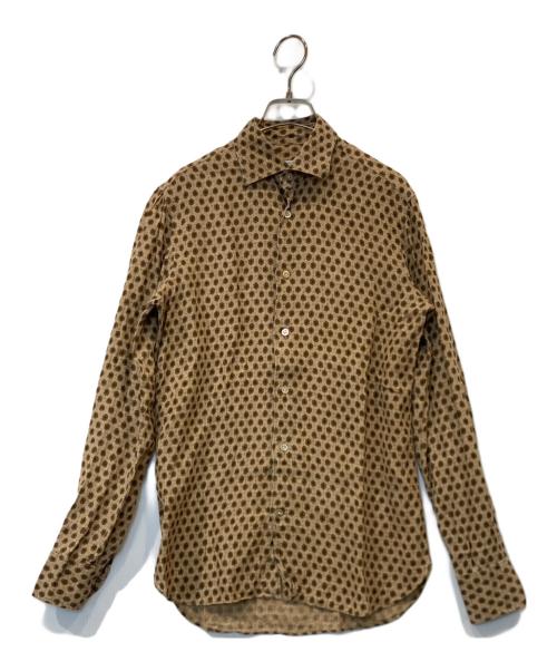 BORRIELLO（ボリエッロ）BORRIELLO (ボリエッロ) 長袖シャツ CARTIS-10318 ベージュ サイズ:37の古着・服飾アイテム