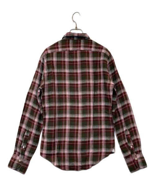 finamore（フィナモレ）Finamore (フィナモレ) チェックシャツ ピンク サイズ:38の古着・服飾アイテム