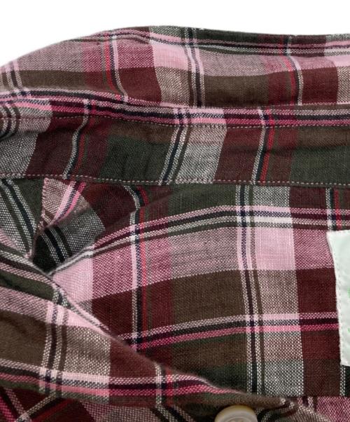 finamore（フィナモレ）Finamore (フィナモレ) チェックシャツ ピンク サイズ:38の古着・服飾アイテム