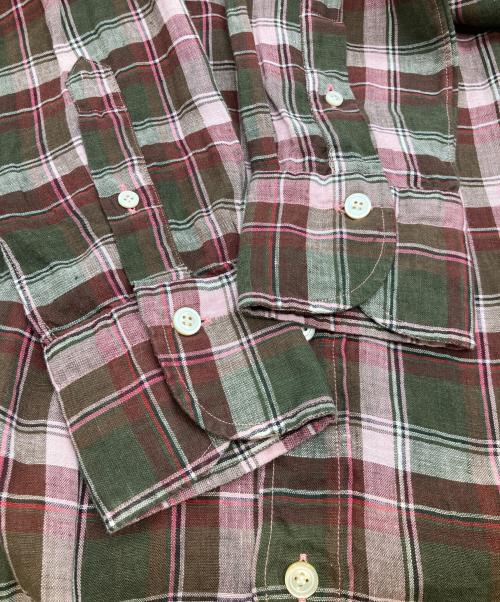 finamore（フィナモレ）Finamore (フィナモレ) チェックシャツ ピンク サイズ:38の古着・服飾アイテム