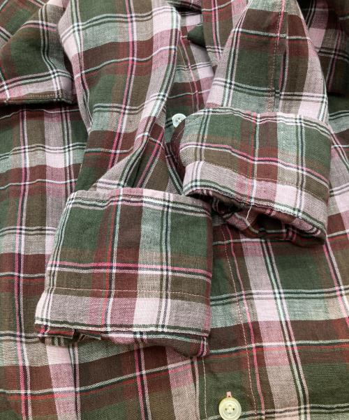 finamore（フィナモレ）Finamore (フィナモレ) チェックシャツ ピンク サイズ:38の古着・服飾アイテム