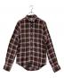 Finamore（フィナモレ）の古着「チェックシャツ」｜ピンク