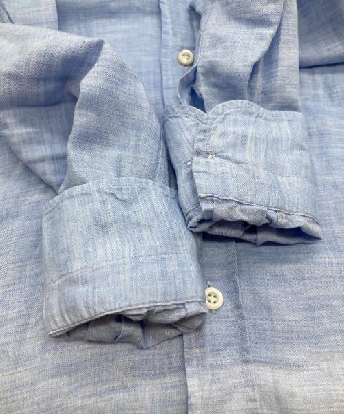 Errico Formicola（エリコフォルミコラ）Errico Formicola (エリコフォルミコラ) LINEN COL BD リネンカラーボタンダウン 1111-343-8527 ブルー サイズ:Sの古着・服飾アイテム