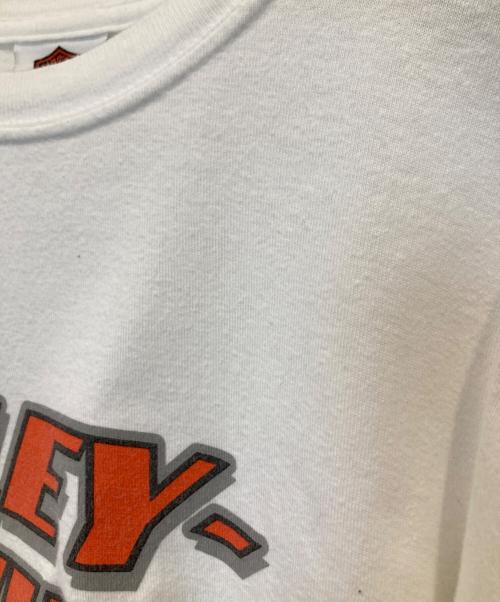 HARLEY-DAVIDSON（ハーレーダビッドソン）HARLEY-DAVIDSON (ハーレーダビッドソン) ロングカットソー ホワイト サイズ:Lの古着・服飾アイテム