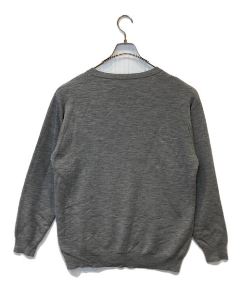 JOHN SMEDLEY（ジョンスメドレー）JOHN SMEDLEY (ジョンスメドレー) Vガゼットニットセーター グレー サイズ:Mの古着・服飾アイテム