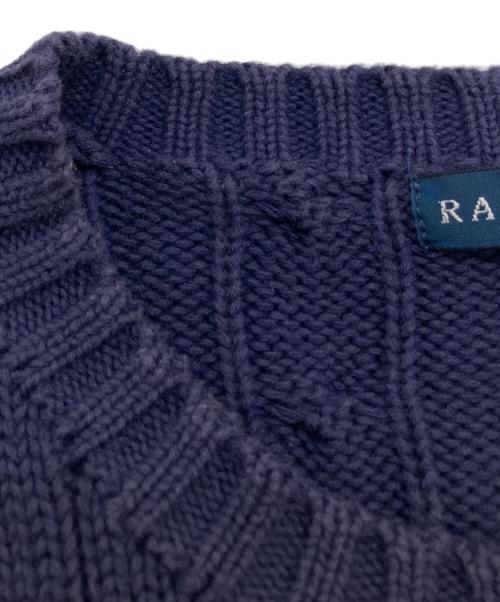 RALPH LAUREN（ラルフローレン）RALPH LAUREN (ラルフローレン) ケーブルニット ネイビー サイズ:Mの古着・服飾アイテム