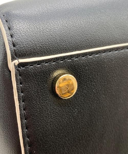 MARY QUANT（マリークヮント）MARY QUANT (マリークヮント) デイジークラシカル ミニボストン ショルダーバッグ ブラックの古着・服飾アイテム